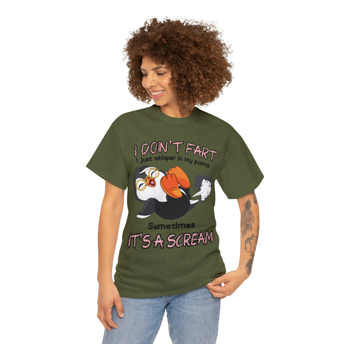 I DON'T FA*T - Funny Unisex Heavy Cotton Tee - USA