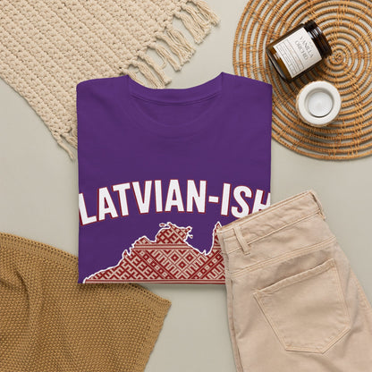 Latvian-ISH Australian T-Shirt | Funny Latvian Heritage Gift | BalticAF