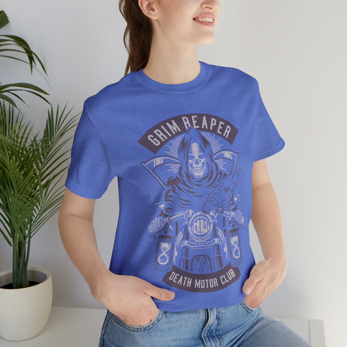 GRIM REAPER Moto Club - Unisex Jersey Short Sleeve Tee