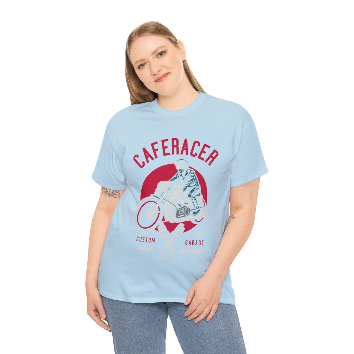CAFE RACER Custom Garage - Unisex Heavy Cotton Tee