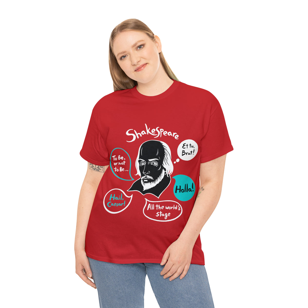 SHAKESPEARE (dark) - Unisex Heavy Cotton Tee