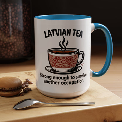 Latvian Tea Mug | Latvian Heritage & Humour Gift | BalticAF