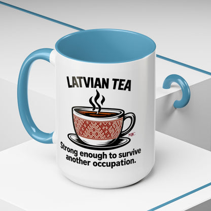 Latvian Tea Mug | Latvian Heritage & Humour Gift | BalticAF