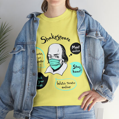 COVID-19 SHAKESPEARE (light) - Unisex Heavy Cotton Tee