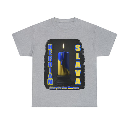 Remembrance Candle - "Heroiam Slava! - Glory to the Heroes" unisex T-shirt