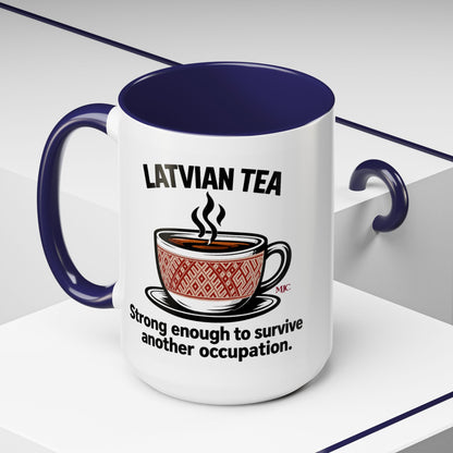 Latvian Tea Mug | Latvian Heritage & Humour Gift | BalticAF