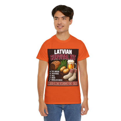 Latvian Survival Kit T-Shirt | Funny Latvian Gift | BalticAF