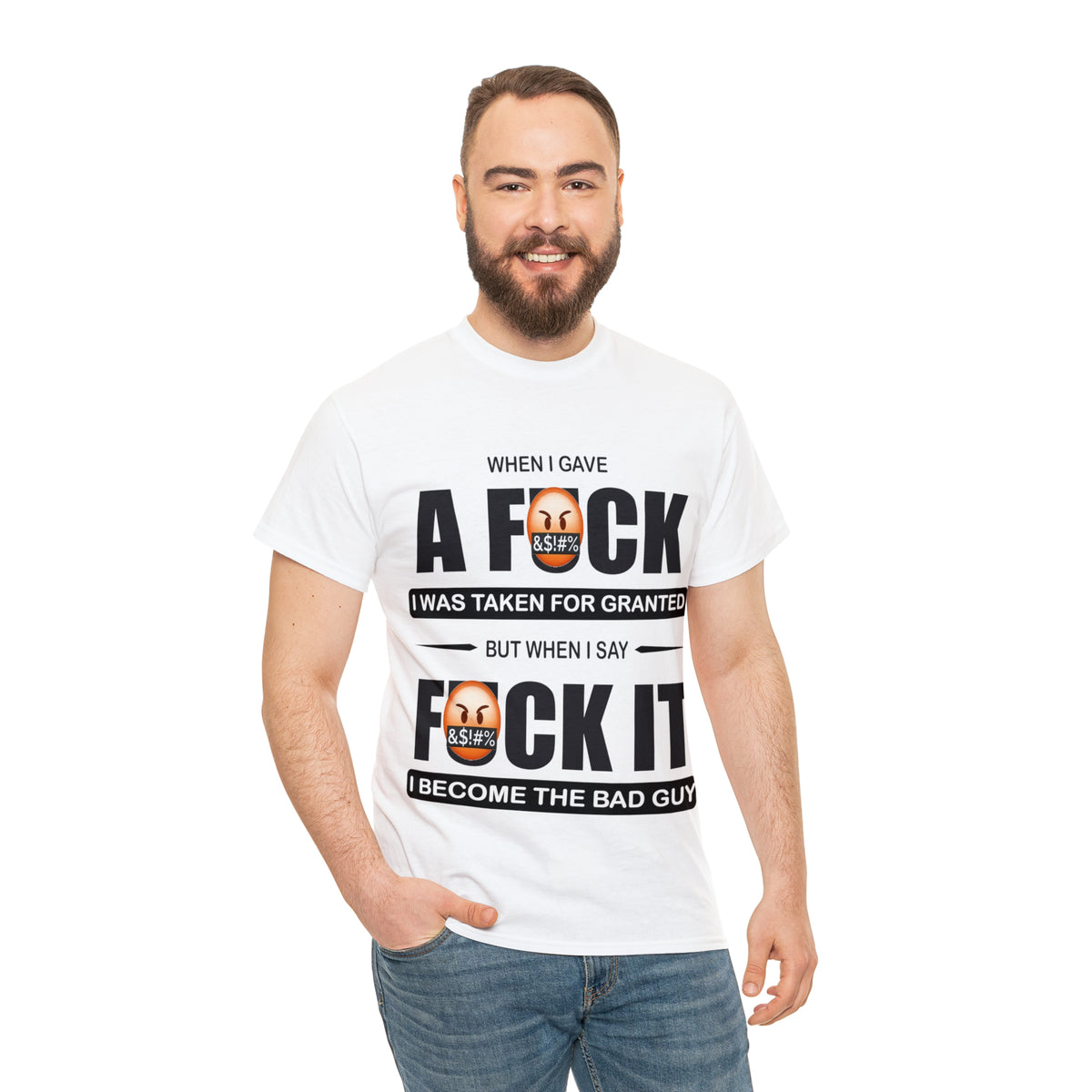 WHEN I GAVE A F***  - Funny Unisex Heavy Cotton Tee - AUS