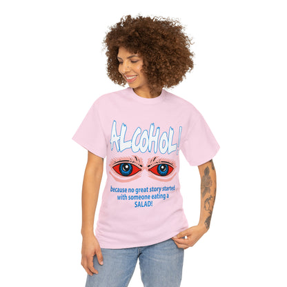 "ALC****" vs Salad  - Funny Shirt - Unisex Heavy Cotton Tee - USA