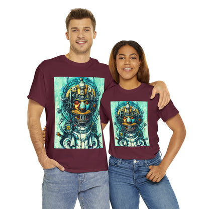 CYBERPUNK STEAMPUNK AUTON - Airt on a Shirt  - Unisex Heavy Cotton Tee - AUS