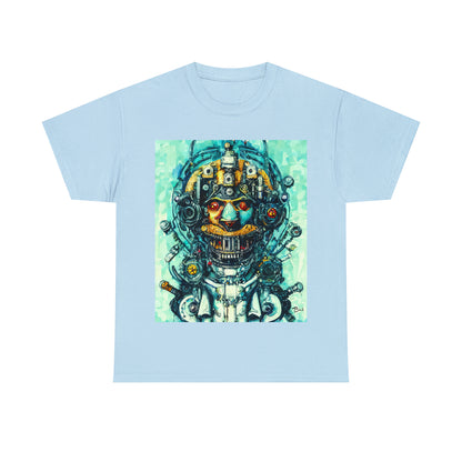 CYBERPUNK STEAMPUNK AUTON - Airt on a Shirt  - Unisex Heavy Cotton Tee - AUS