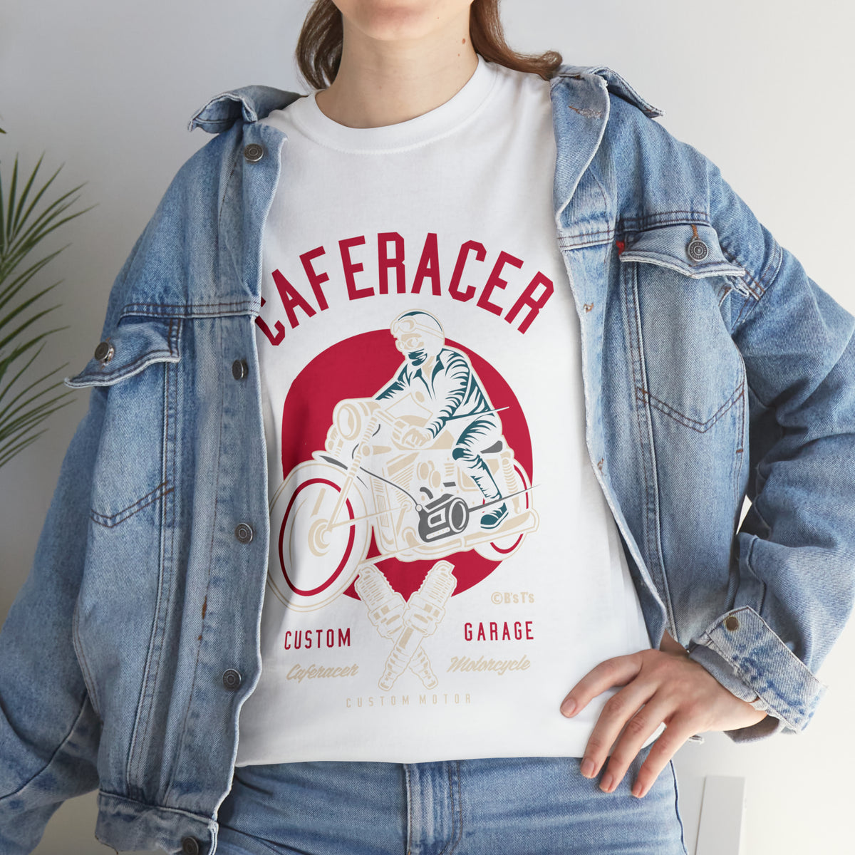 CAFE RACER Custom Garage - Unisex Heavy Cotton Tee