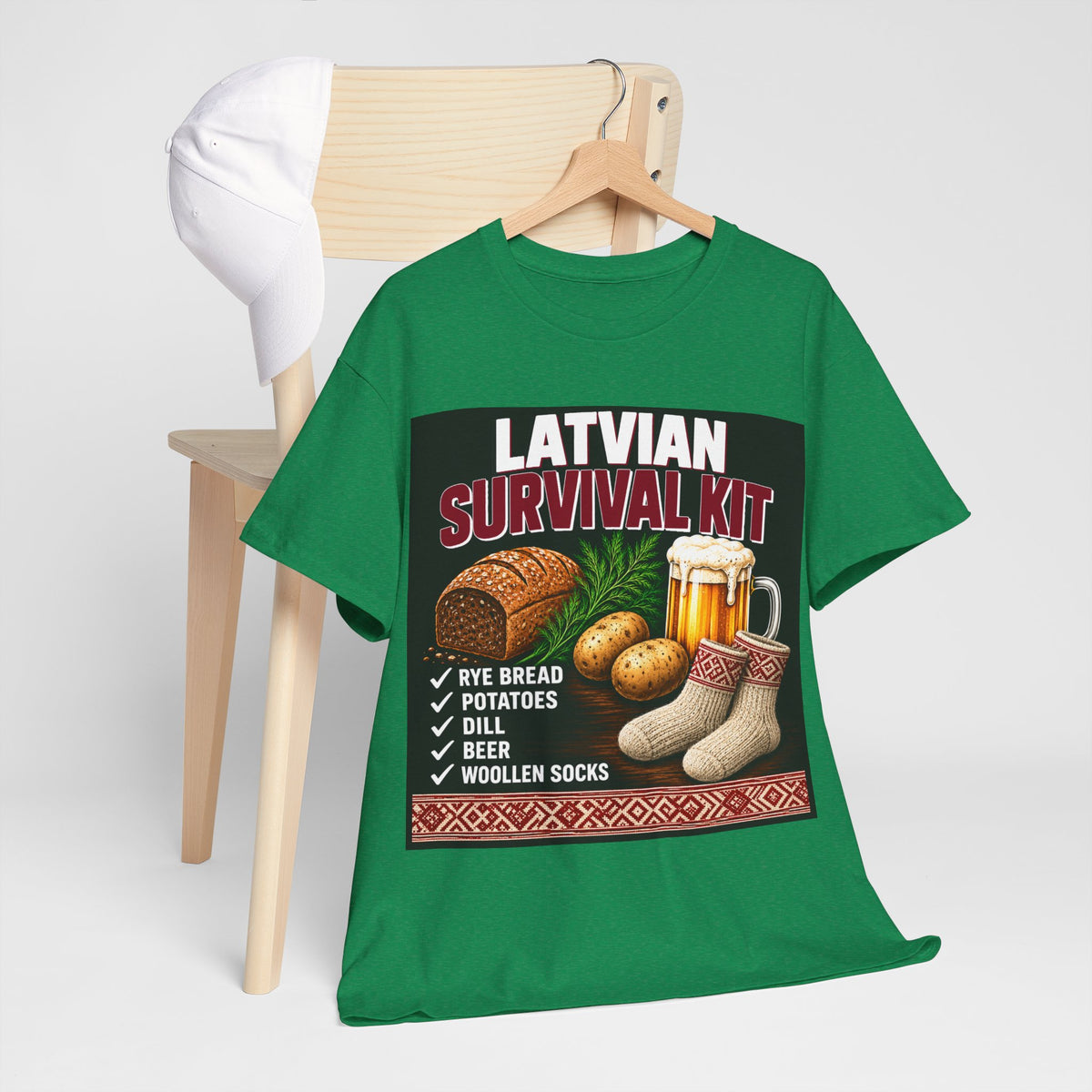 Latvian Survival Kit T-Shirt | Funny Latvian Gift | BalticAF