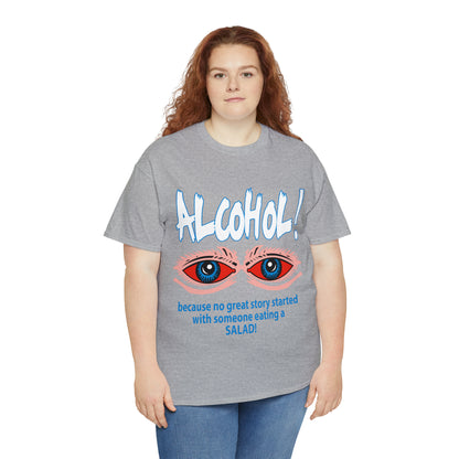 "ALC****" vs Salad  - Funny Shirt - Unisex Heavy Cotton Tee - USA