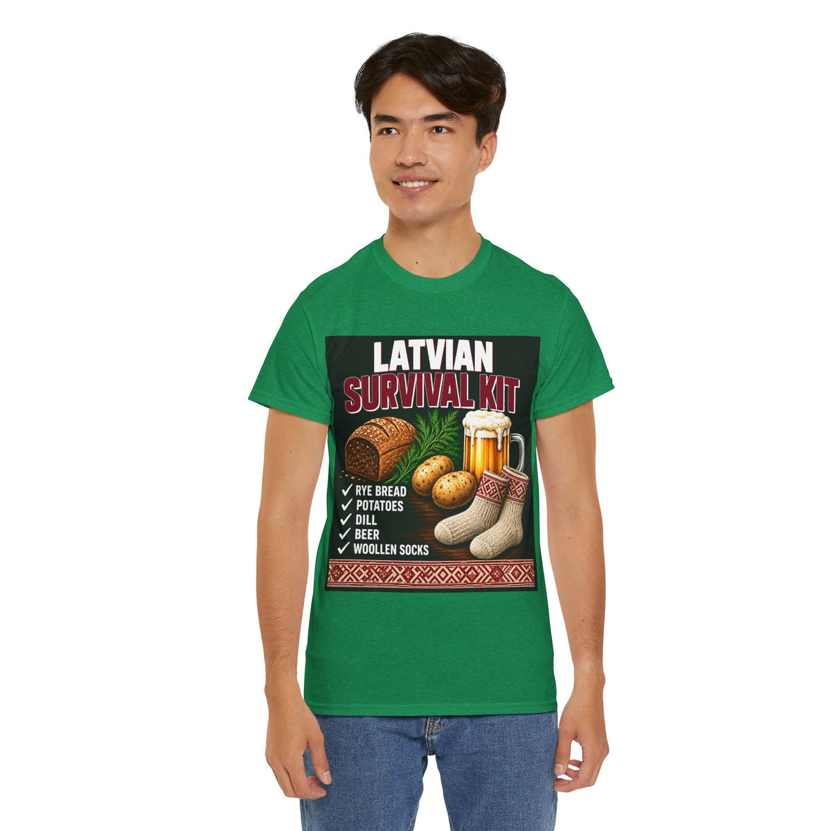 Latvian Survival Kit T-Shirt | Funny Latvian Gift | BalticAF