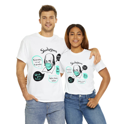 COVID-19 SHAKESPEARE (light) - Unisex Heavy Cotton Tee