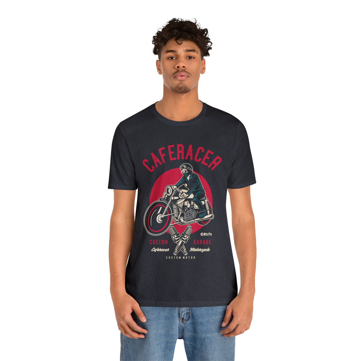 CAFE RACER Custom Garage - Unisex Jersey Short Sleeve Tee