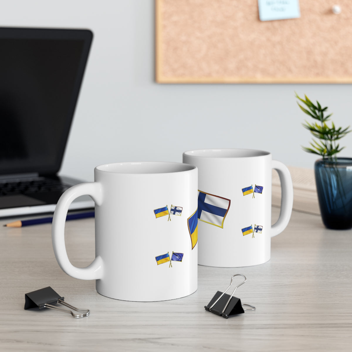 Ukrainian-Finnish NATO Supporter Mug