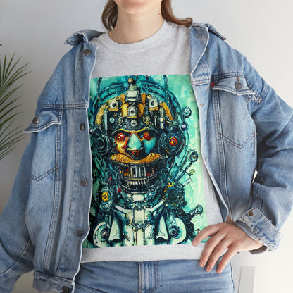 CYBERPUNK STEAMPUNK AUTON - Airt on a Shirt  - Unisex Heavy Cotton Tee - AUS