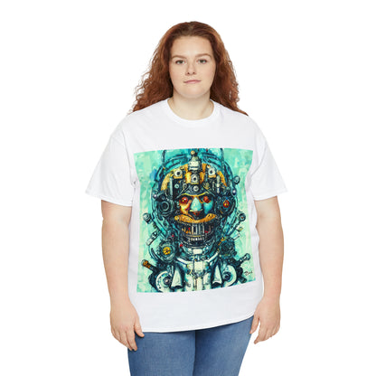 CYBERPUNK STEAMPUNK AUTON - Airt on a Shirt  - Unisex Heavy Cotton Tee - AUS