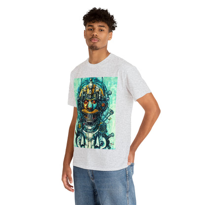 CYBERPUNK STEAMPUNK AUTON - Airt on a Shirt  - Unisex Heavy Cotton Tee - AUS