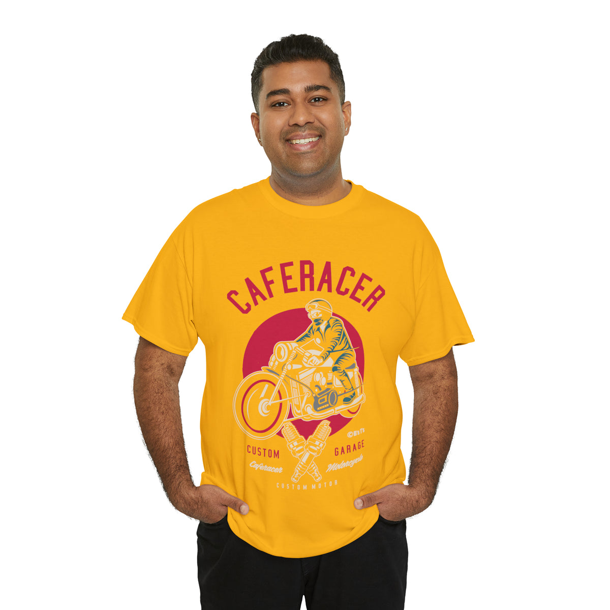 CAFE RACER Custom Garage - Unisex Heavy Cotton Tee