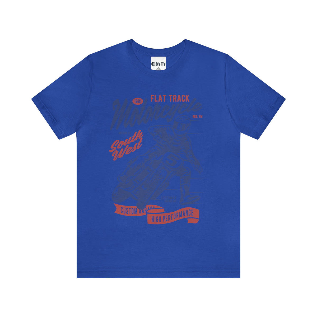 FLAT TRACK MOTORCYCLE - Unisex Jersey Short Sleeve Tee
