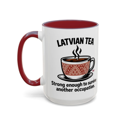 Latvian Tea Mug | Latvian Heritage & Humour Gift | BalticAF