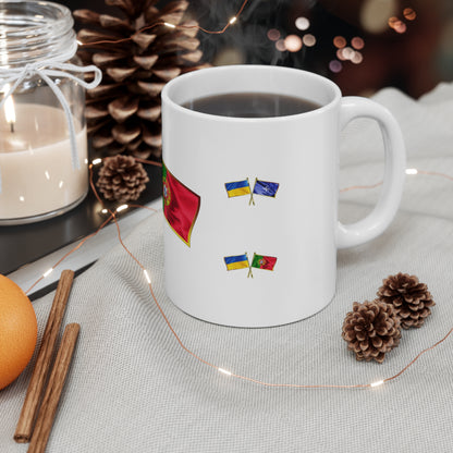 Ukrainian-Portuguese NATO Supporter Mug