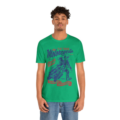 FLAT TRACK MOTORCYCLE - Unisex Jersey Short Sleeve Tee