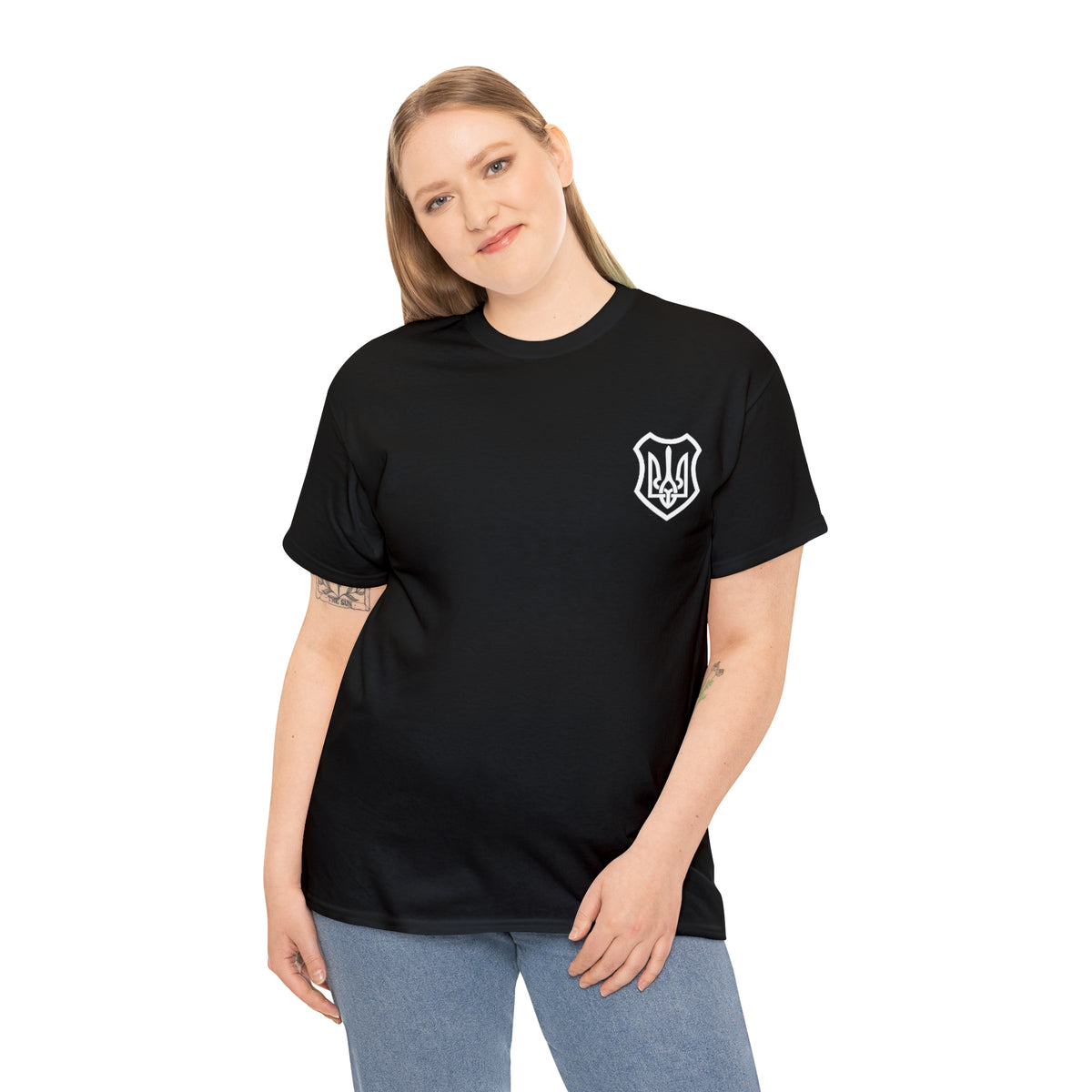 ICONIC UKRAINIAN TRIDENT T-SHIRT version 2 - Unisex Heavy Cotton Tee - AUS