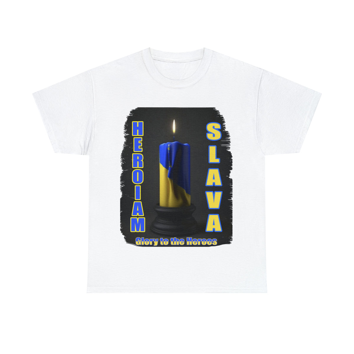 Remembrance Candle - "Heroiam Slava! - Glory to the Heroes" unisex T-shirt