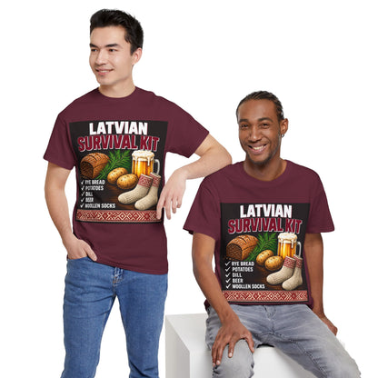 Latvian Survival Kit T-Shirt | Funny Latvian Gift | BalticAF