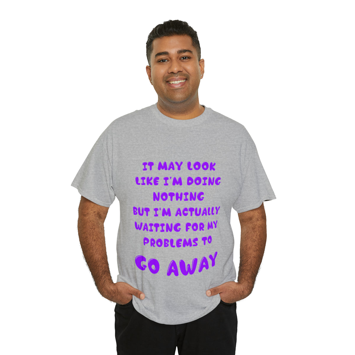 It May Look Like I'm Doing Nothing...  - Unisex Heavy Cotton Tee - AUS