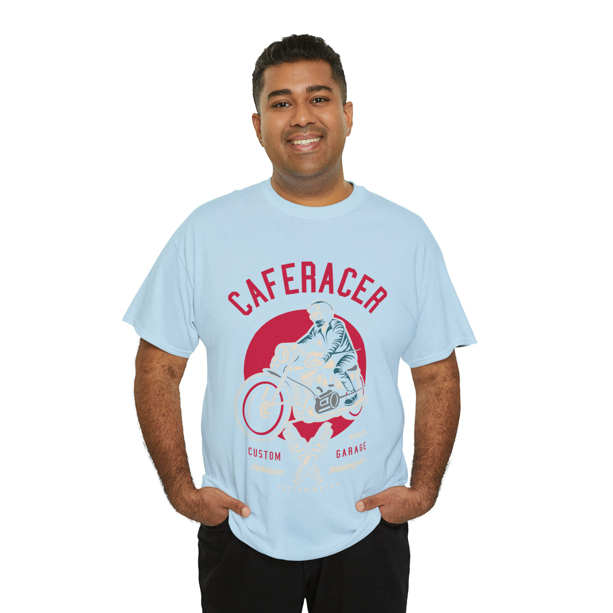CAFE RACER Custom Garage - Unisex Heavy Cotton Tee