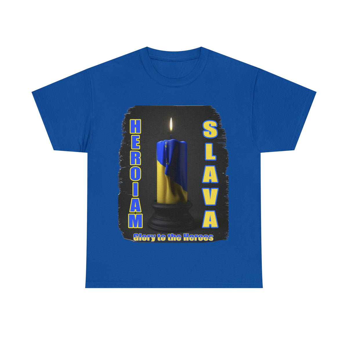 Remembrance Candle - "Heroiam Slava! - Glory to the Heroes" unisex T-shirt