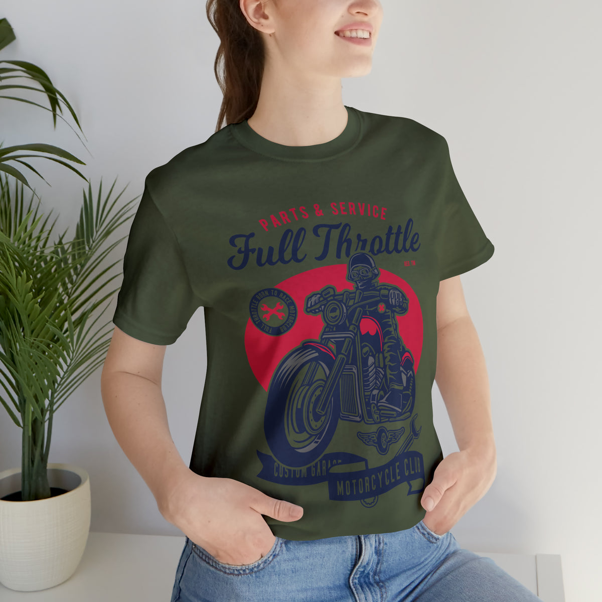 FULL THROTTLE Parts & Service - Unisex Jersey Short Sleeve Tee