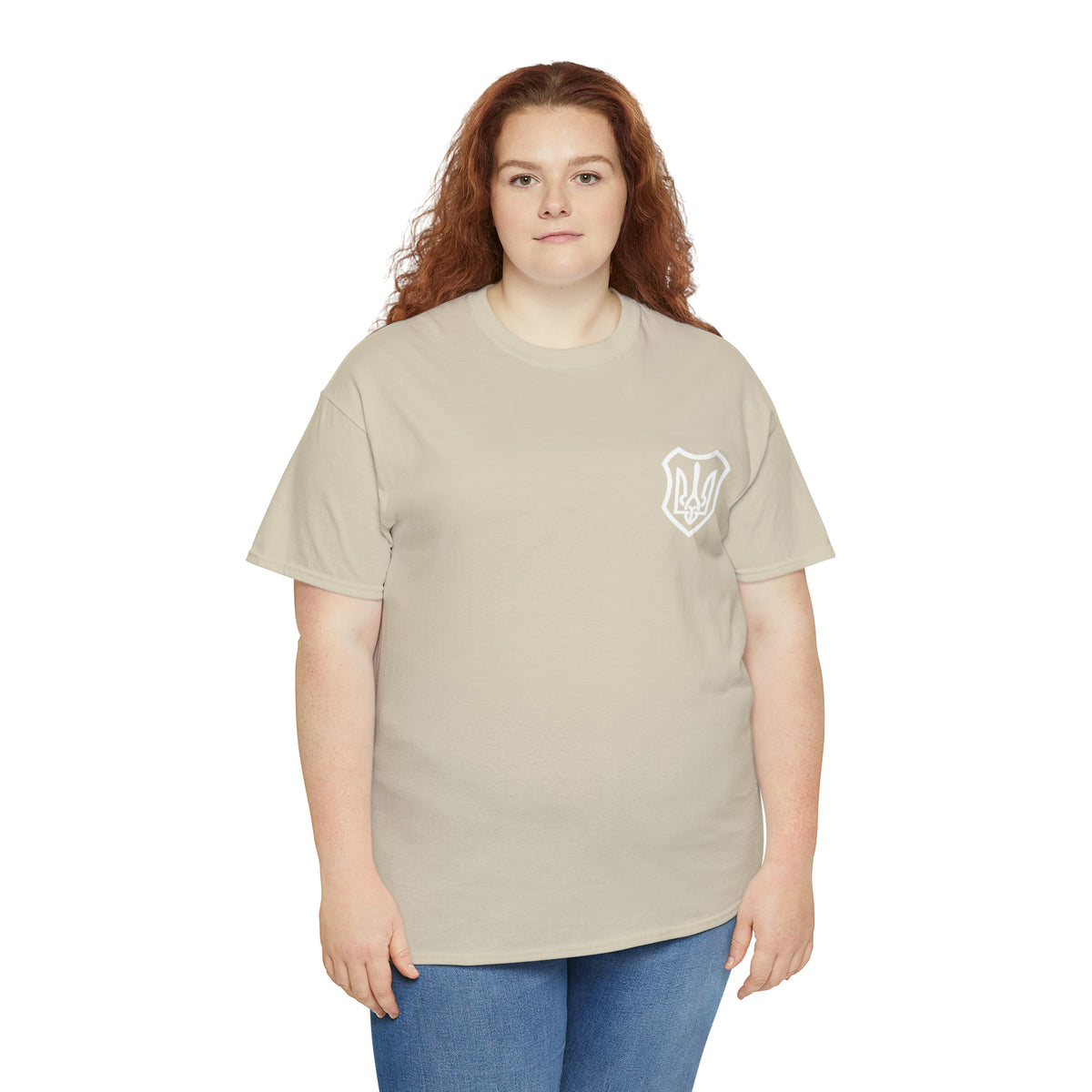 ICONIC UKRAINIAN TRIDENT T-SHIRT version 2 - Unisex Heavy Cotton Tee - AUS