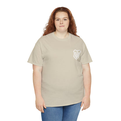 ICONIC UKRAINIAN TRIDENT T-SHIRT version 2 - Unisex Heavy Cotton Tee - AUS
