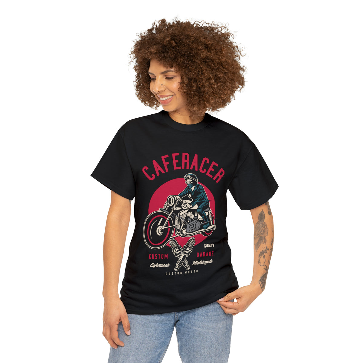 CAFE RACER Custom Garage - Unisex Heavy Cotton Tee
