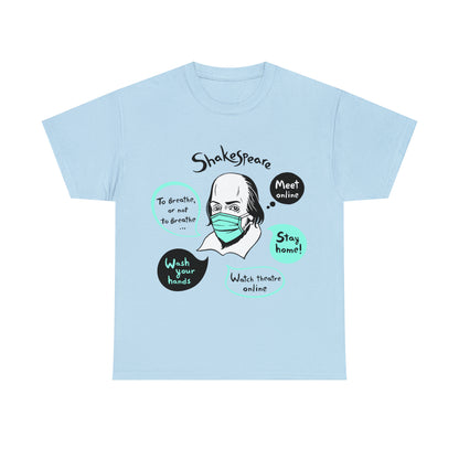 COVID-19 SHAKESPEARE (light) - Unisex Heavy Cotton Tee