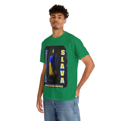 Remembrance Candle - "Heroiam Slava! - Glory to the Heroes" unisex T-shirt