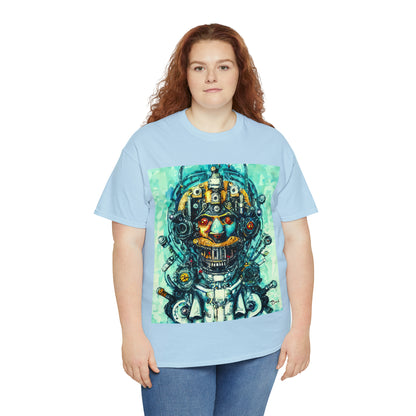 CYBERPUNK STEAMPUNK AUTON - Airt on a Shirt  - Unisex Heavy Cotton Tee - AUS