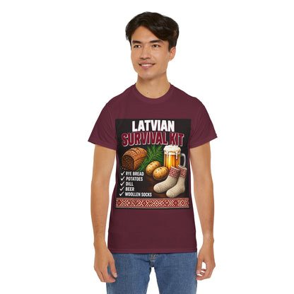 Latvian Survival Kit T-Shirt | Funny Latvian Gift | BalticAF
