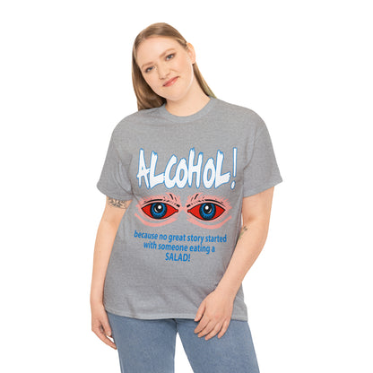 "ALC****" vs Salad  - Funny Shirt - Unisex Heavy Cotton Tee - USA