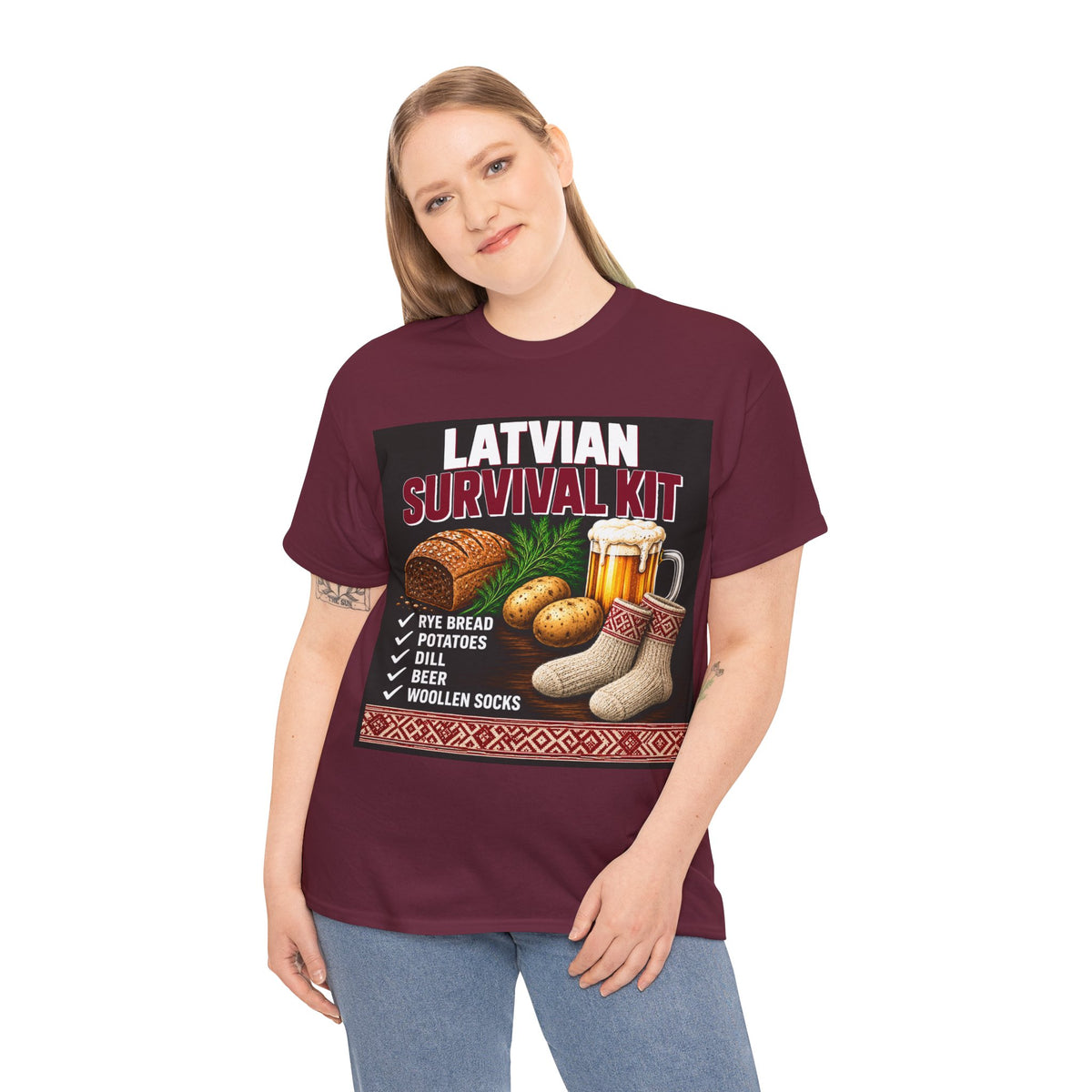 Latvian Survival Kit T-Shirt | Funny Latvian Gift | BalticAF