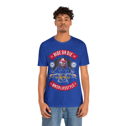 BIKER LIFESTYLE - Ride or Die - Unisex Jersey Short Sleeve Tee