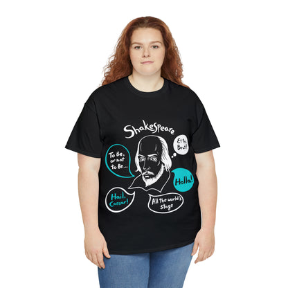 SHAKESPEARE (dark) - Unisex Heavy Cotton Tee