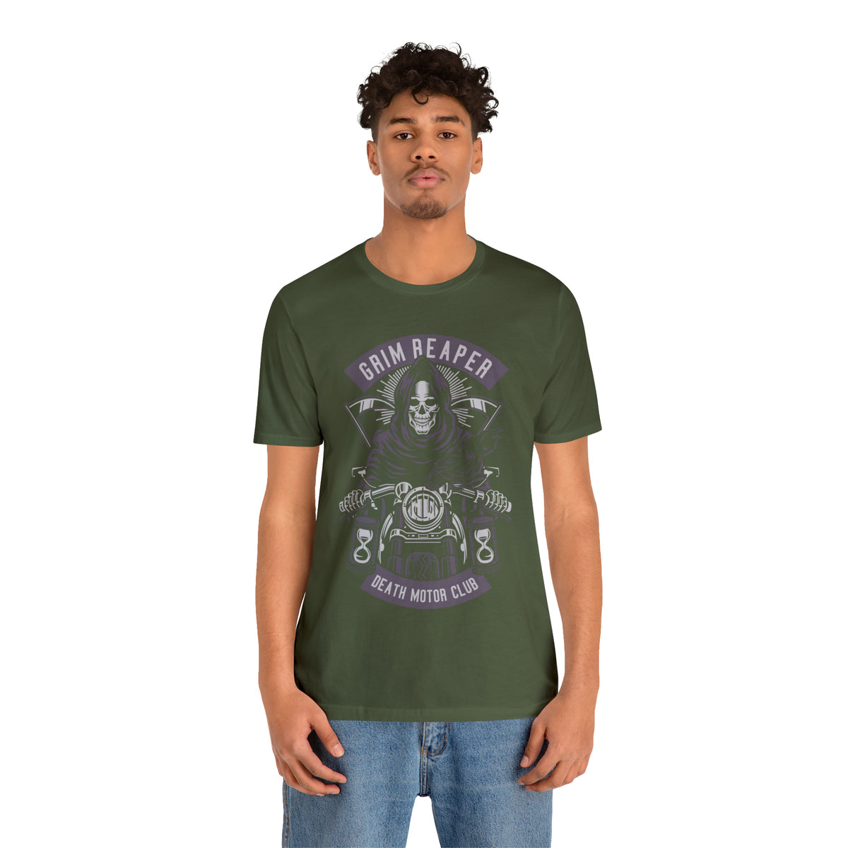 GRIM REAPER Moto Club - Unisex Jersey Short Sleeve Tee