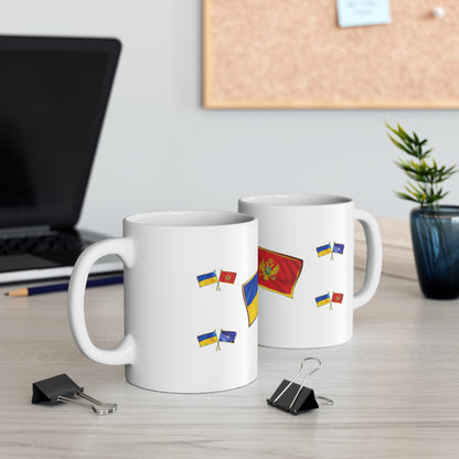 Ukrainian-Montenegrin NATO Supporter Mug